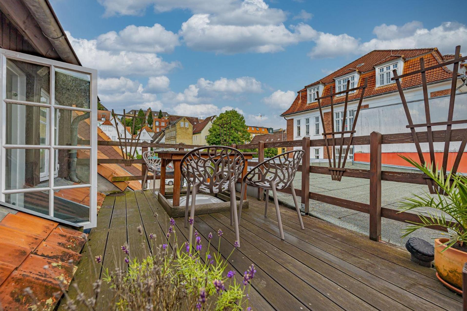 Fewo1846 - Kaete-Lassen-Huus - Uriges Haeuschen Auf 3 Ebenen Mit Dachterrasse Am Hafen Flensburgo Esterno foto
